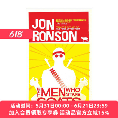英文原版 The Men Who Stare At Goats 瞪死一只羊 寻访美军首支神秘的特异功能部队 英文版 进口英语原版书籍