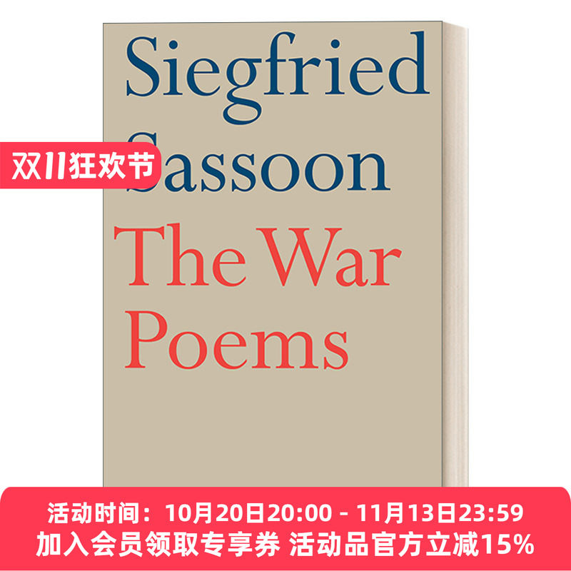 英文原版 The War Poems 西格夫里·萨松 战争诗歌集 英文版 进口英语原版书籍