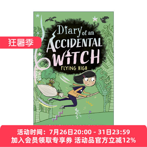英文原版 Flying High Diary of an Accidental Witch 意外女巫日记系列 高飞 儿童章节桥梁故事书 Perdita Cargill 英文版