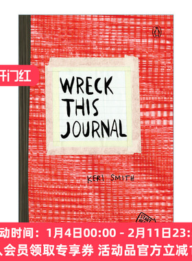 做了这本书 英文原版 Wreck This Journal Red Expanded Edition 红色扩充版 创新从破坏开始 Keri Smith 英文版 进口英语原版书籍