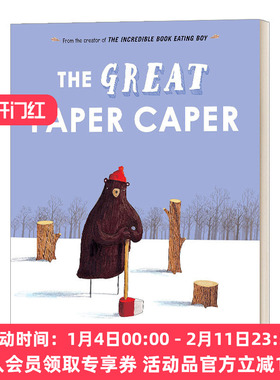 英文原版 The Great Paper Caper 大熊的纸飞机 精装大开本收藏版 培养生态环保意识 Oliver Jeffers奥利弗杰弗斯 进口英语书籍