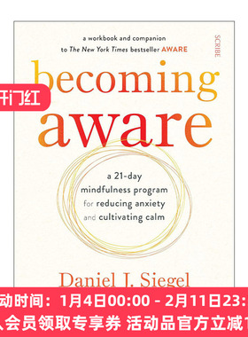 英文原版 Becoming Aware 培养意识 21天降低焦虑的正念指南 丹尼尔?西格尔 英文版 进口英语原版书籍