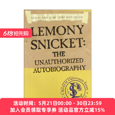英文原版 A Series of Unfortunate Events 波特莱尔大冒险作者 Lemony Snicket传记 英文版 进口英语原版书籍