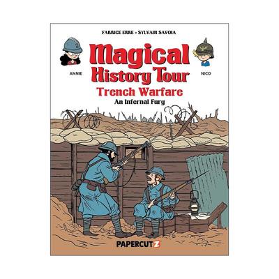 英文原版 Magical History Tour 16 神奇历史之旅 堑壕战 精装儿童漫画 英文版 进口英语原版书籍