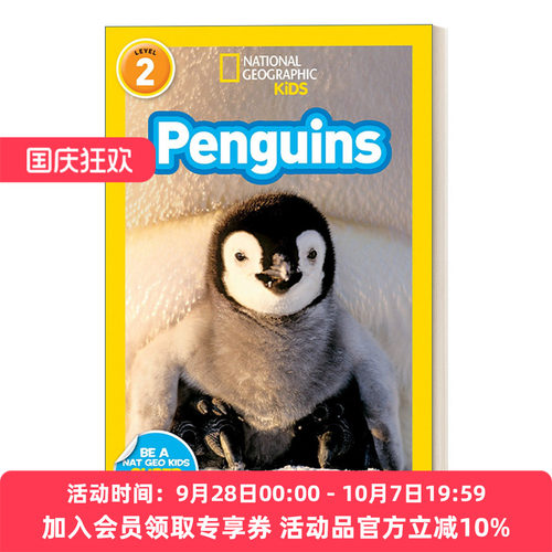 英文原版 National Geographic Kids Readers L2 Penguins 国家地理儿童分级读物第2级 企鹅 英文版 进口英语原版书籍
