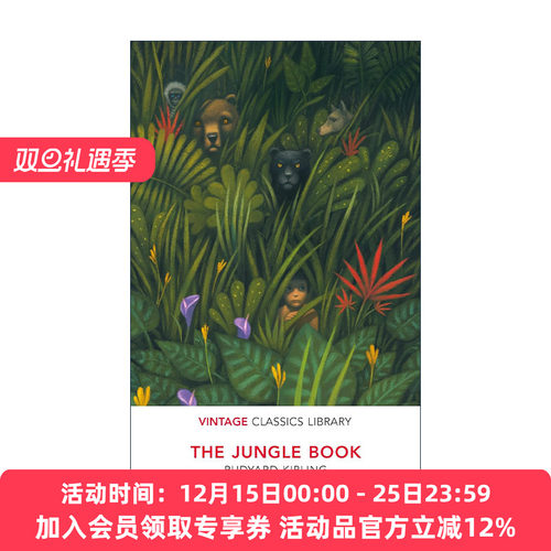 英文原版 The Jungle Book 丛林之书 Vintage经典图书馆系列 英文版 进口英语原版书籍