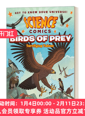 华研原版 英文原版 Science Comics: Birds of Prey: Terrifying Talons 科学漫画：猛禽：恐怖之爪 英文版 进口英语原版书籍