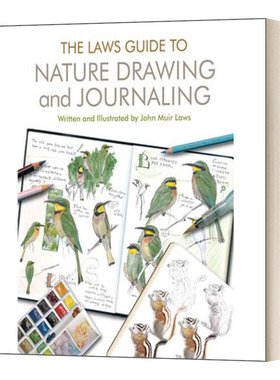 自然绘画和日志指南 英文原版 The Laws Guide to Nature Drawing and Journaling 美国自然学家约翰劳斯 John Muir Laws 进口书籍