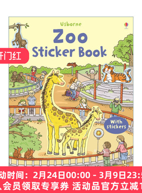 英文原版 First Sticker Book Zoo 第一本贴纸书 动物园 英文版 进口英语原版书籍