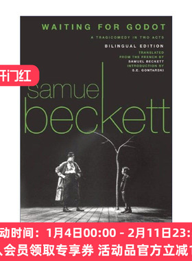 等待戈多 英法双语版 英文原版 Waiting for Godot En Attendant Godot 戏剧 Samuel Beckett塞缪尔·贝克特 进口英语原版书籍
