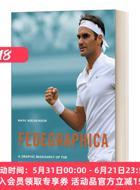 英文原版 Fedegraphica A Graphic Biography of the Genius of Roger Federer 费德勒传 光影中的网坛传奇 英文版 进口英语书籍