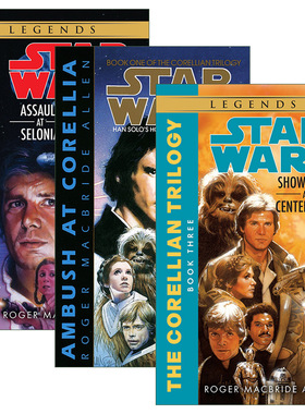 英文原版 Star Wars, The Corellian Trilogy 科雷利亚三部曲系列3册 科幻小说 Roger Macbride Allen 英文版 进口英语原版书籍