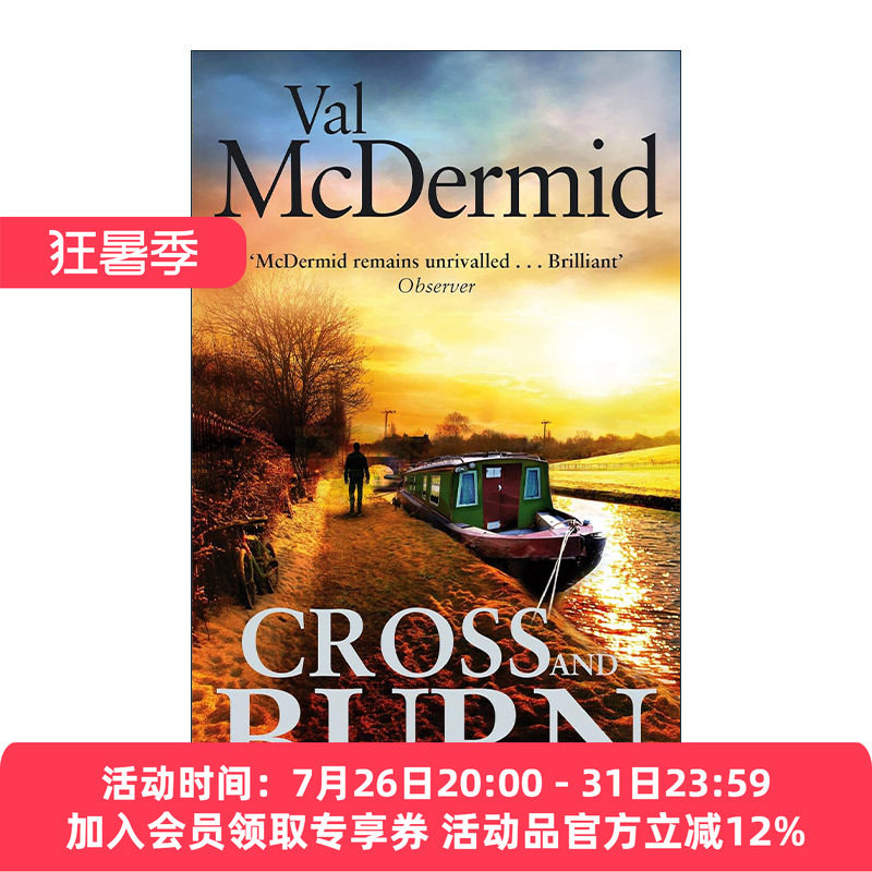 英文原版 Cross and Burn 同名影视小说心理追凶 破釜沉舟 侦探推理悬疑犯罪 Val McDermid 英文版 进口英语原版书籍