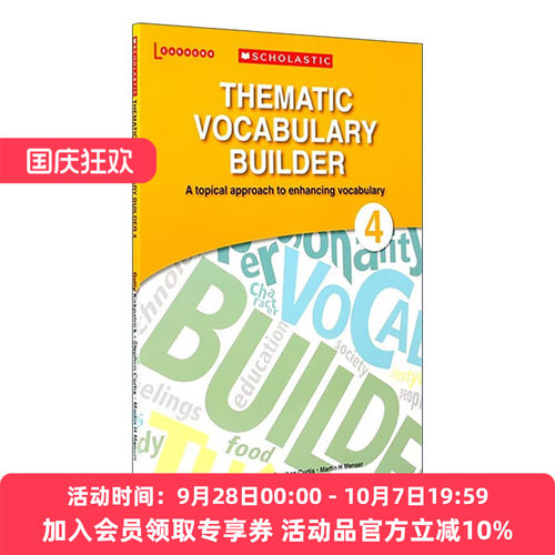 英文原版 Thematic Vocabulary Builder 4 学乐初中英语主题词汇4 英文版 进口英语原版书籍