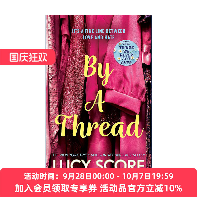 英文原版 By a Thread 千钧一发 Things We Never Got Over作者新书 Lucy Score 北美晋江浪漫爱情小说 英文版 进口英语原版书籍