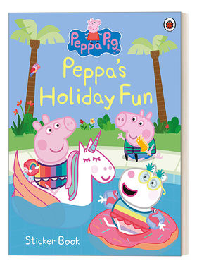 英文原版 Peppa Pig: Peppa’s Holiday Fun Sticker Book 小猪佩奇 快乐假日贴纸书 英文版 进口英语原版书籍