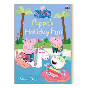 书籍 Sticker 快乐假日贴纸书 小猪佩奇 Book 进口英语原版 Peppa Pig Peppa’s 英文原版 Holiday 英文版 Fun