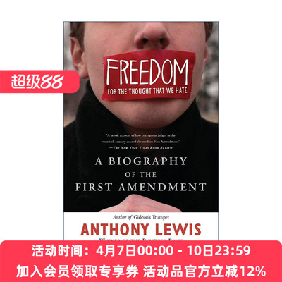 英文原版 Freedom for the Thought That We Hate 言论的边界 美国宪法修正案简史 安东尼·刘易斯 英文版 进口英语原版书籍