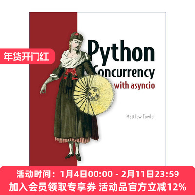 并发编程  英文原版 Python Concurrency with asyncio asyncio 英文版 进口英语原版书籍