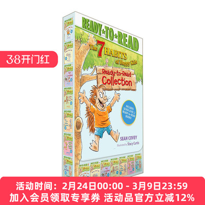 英文原版 The 7 Habits of Happy Kids Ready-to-Read Level 2 快乐儿童的7个习惯7册盒装 英文版 进口英语原版书籍