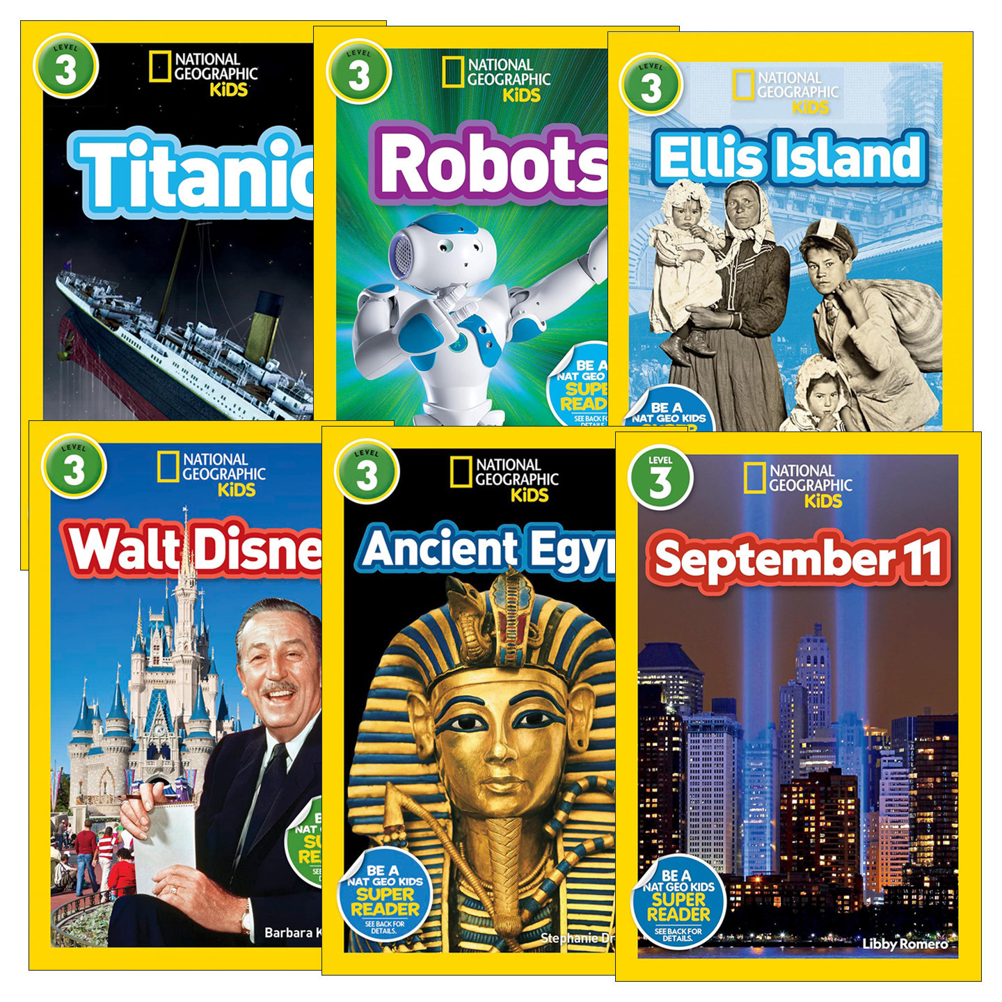 英文原版 National Geographic Kids Readers L3 国家地理第3级 6册 分级读物 儿童科普 英文版 进口英语原版书籍