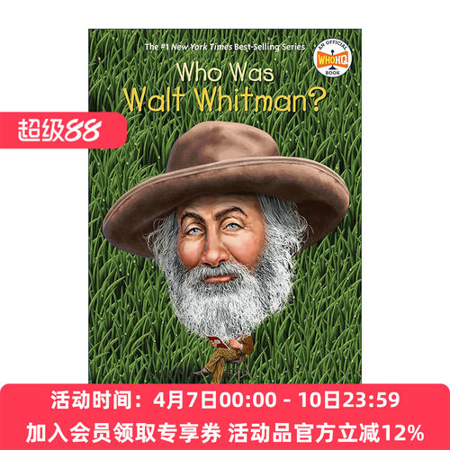 英文原版 Who Was Walt Whitman 谁是沃尔特 惠特曼 英文版 进口英语原版书籍