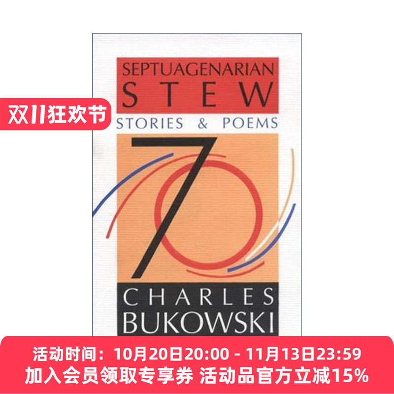 英文原版 Septuagenarian Stew 布考斯基煮了七十年的一锅东西 诗集 英文版 进口英语原版书籍