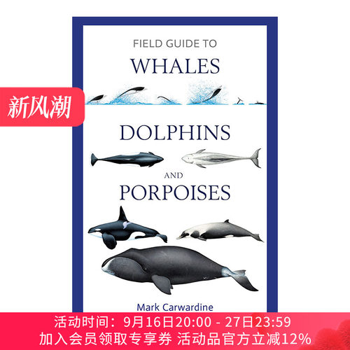 鲸鱼  英文原版 Field Guide to Whales Dolphins and Porpoises 海豚 鼠海豚野外指南 英文版 进口英语原版书籍