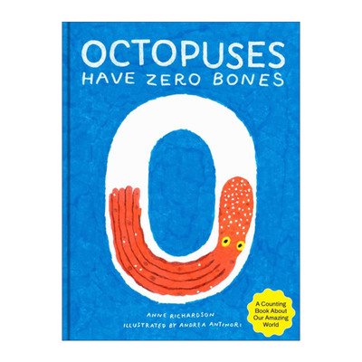 章鱼有多少骨头  英文原版 Octopuses Have Zero Bones 学数字 意大利插画师Andrea Antinori 精装绘本 英文版 进口英语原版书籍
