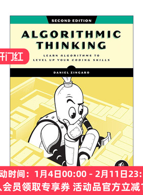 英文原版 Algorithmic Thinking 2 算法思维 第二版 提高编码技能 计算机 Daniel Zingaro 英文版 进口英语原版书籍
