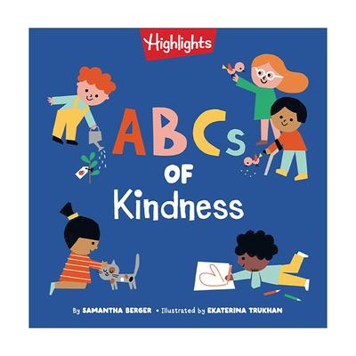 英文原版 ABCs of Kindness 善良的字母 亮点幼儿及学龄前儿童情绪礼仪启蒙认知绘本 纸板书 英文版 进口英语原版书籍