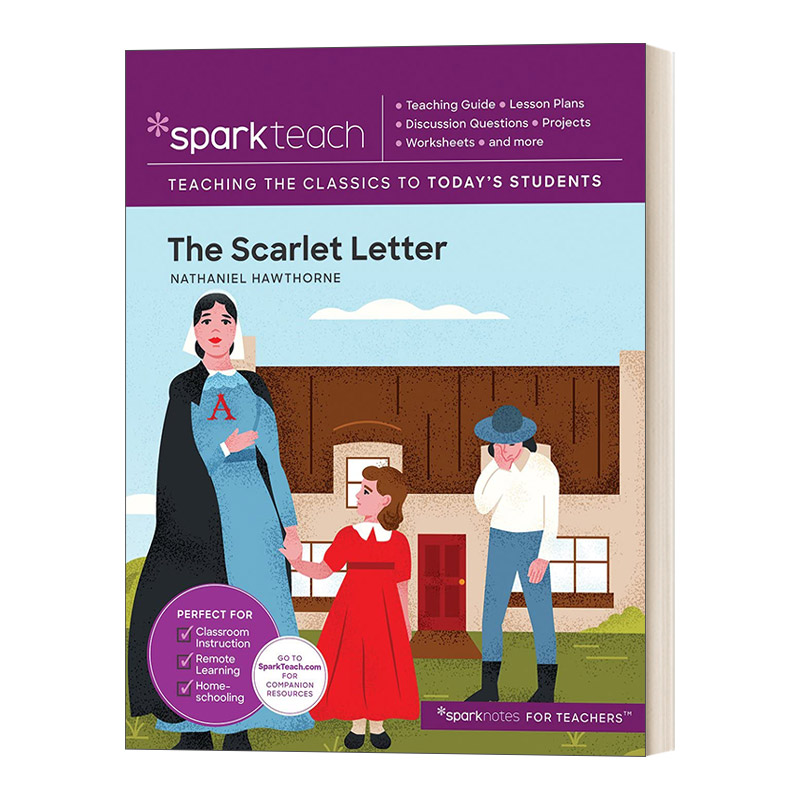 英文原版 SparkTeach The Scarlet Letter  红字 英文版 进口英语原版书籍
