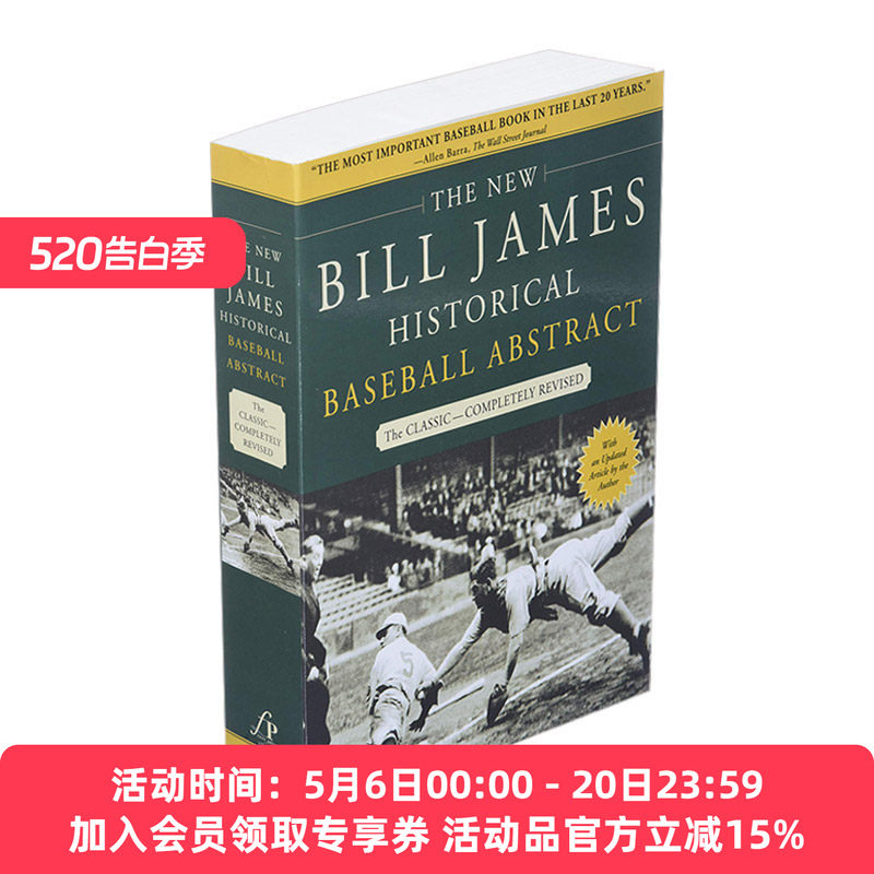 英文原版 The New Bill James Historical Baseball Abstract 新比尔 詹姆斯历史棒球摘要 英文版 进口英语原版书籍