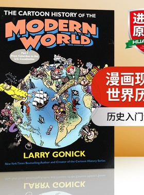 漫画现代世界历史 英文原版 The Cartoon History of the Modern World 1 英文版漫画世界史读物 进口正版书籍