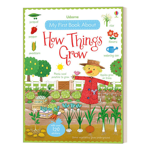 幼儿英语启蒙百科系列 英文原版绘本 My First Book About How Things Grow 植物的生长 英文版 进口英语原版书籍