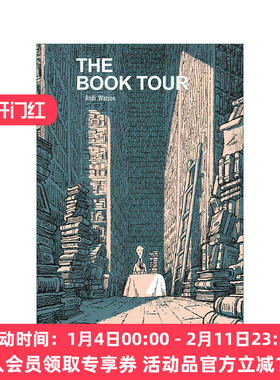 英文原版 The Book Tour 图书之旅 欧洲城市建筑 黑色幽默荒诞主义漫画 Andi Watson 英文版 进口英语原版书籍
