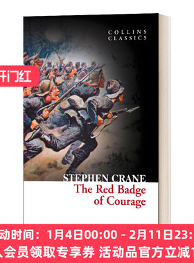 英文原版 The Red Badge of Courage 红色勇气徽章 Collins Classics 柯林斯经典系列 英文版 进口英语原版书籍
