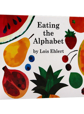 英文原版绘本 Eating the Alphabet 吃掉字母 纸板书 廖彩杏书单 认识水果蔬菜字母 英文版 进口英语原版书籍