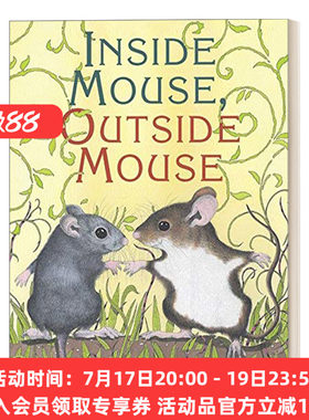 小老鼠向里走向外走 英文原版绘本 Inside Mouse Outside 幼儿启蒙绘本 英文版 进口英语原版书籍