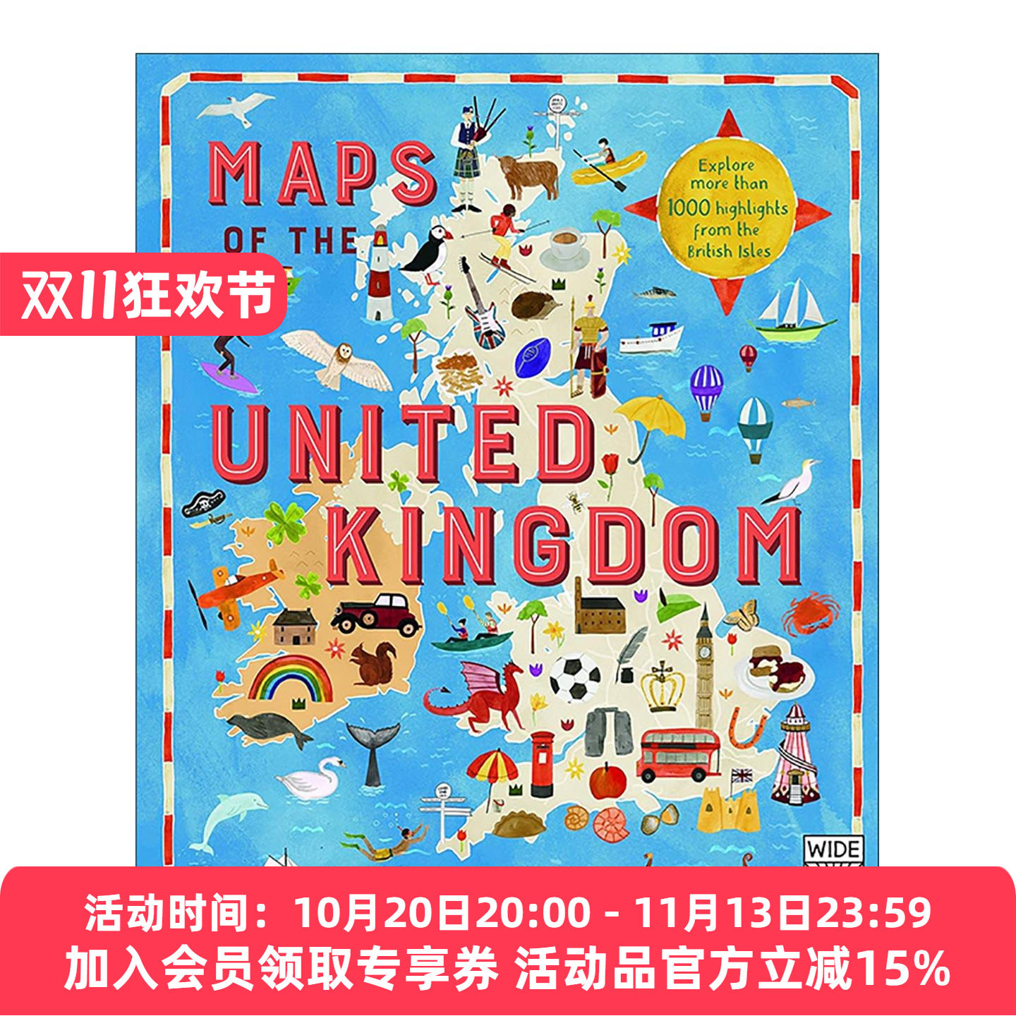 英国地图 英国地图 Maps of the United Kingdom 地理历史文化科普百科读物 英文版 进口英语原版书籍