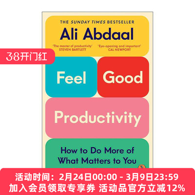 英文原版 Feel-Good Productivity 感觉良好生产力 油管博主剑桥学霸Ali Abdaal 高效能法则 英文版 进口英语原版书籍