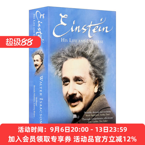 英文原版 Einstein 爱因斯坦传 英文版 进口英语原版书籍