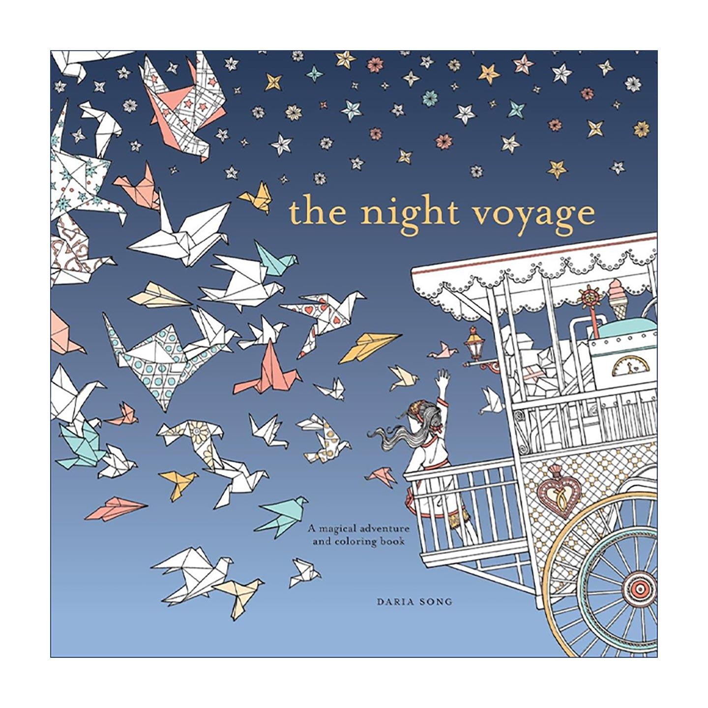 英文原版 The Night Voyage 夜间航行 神奇冒险填色着色书 Daria Song 英文版 进口英语原版书籍