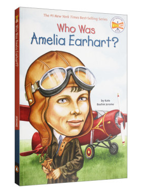 英文原版 Who Was Amelia Earhart? 谁是阿米莉亚 埃尔哈特？ 名人传记系列 英语课外读物 英文版 进口英语原版书籍