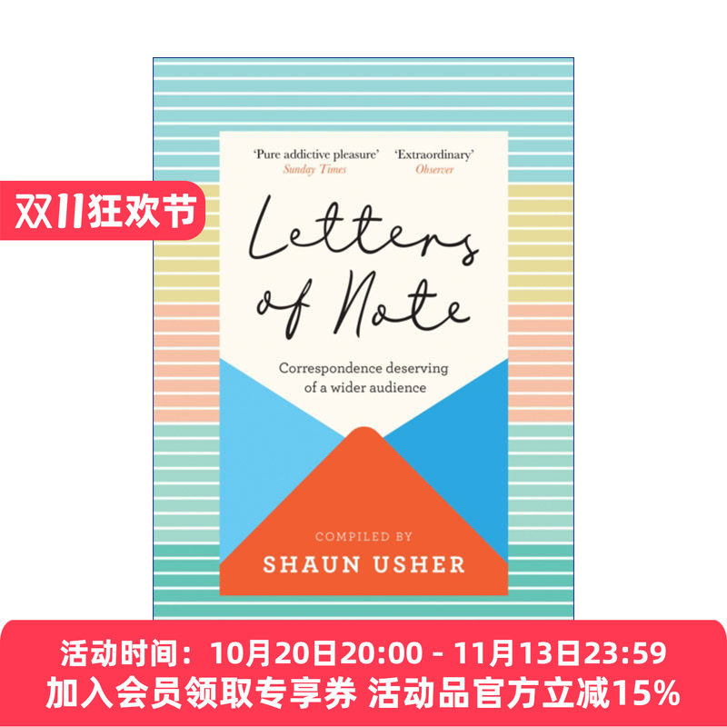 见信如晤 英文原版 Letters of Note 值得更多人看的书信集 精装 英文版 进口英语原版书籍