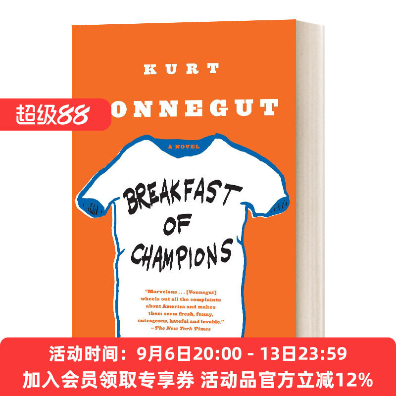 英文原版小说 Breakfast of Champions 冠军早餐 库尔特·冯内古特 英文版 进口英语原版书籍图片
