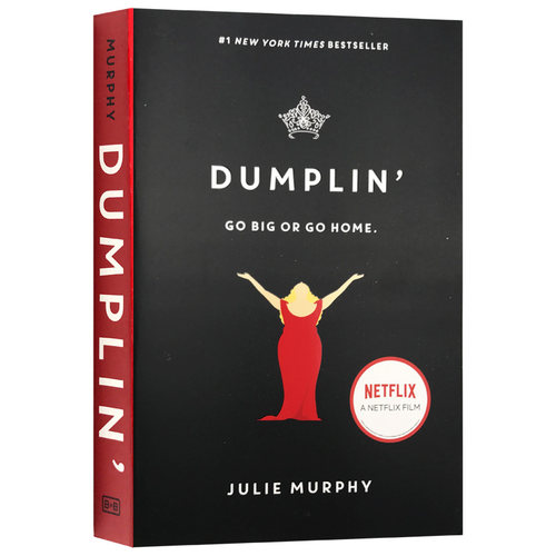 饺子公主 英文原版小说Dumplin'胖女孩 选美比赛 Netflix 同名电影原著 老友记演员 詹妮弗安妮斯顿 进口书 钱德勒·宾 马修·派瑞 - 封面