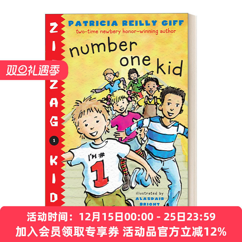 英文原版 Number One Kid Zigzag Kids 01 锯齿孩子系列1 儿童章节桥梁故事书 纽伯瑞奖得主Patricia Reilly Giff 英文版 进口书籍