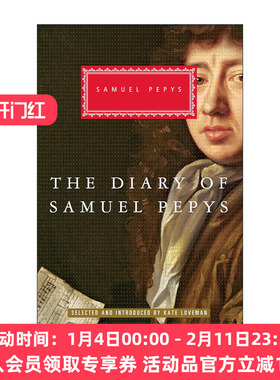 英文原版 The Diary of Samuel Pepys Everyman'S Library Classics 塞缪尔·佩皮斯日记选集 人人图书馆经典精装收藏版 英文版