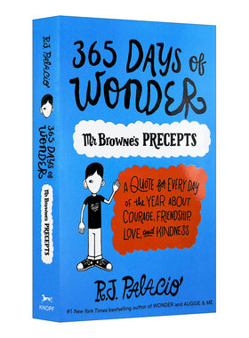 英文原版 365 Days Of Wonder 奇迹365天 奇迹男孩 英文版 进口原版英语书籍